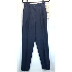 Carlisle/Sport 100% Silk Women's Pants Trousers Size 6 Blue Vintage New w/Tags